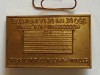 Placheta piesa masiva bronz ,