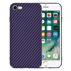 Husa pentru Apple iPhone SE (2022) / SE (2020) / 8 / 7, Techsuit, Carbonite FiberShell, Mov foto