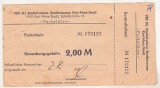 bnk div RDG Germania - Karl Marx Stadt - tichet de parcare