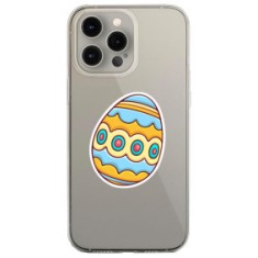 Husa personalizata apple iphone 14 pro max, egg galben