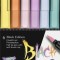 Brush pens, set 6 culori pastel, Black edition, Faber-castell