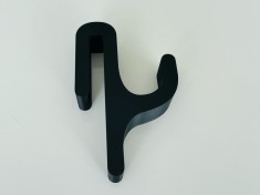 Carlig pentru Cabine de Dus &ndash; Suport Umeras, Accesorii Baie, Printat 3D din PLA, Montaj Rapid, Negru