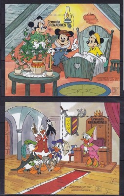 Grenada Grenadines 1987 Disney 2 perf. sheets Mi.B139-140 MNH AD.028 foto