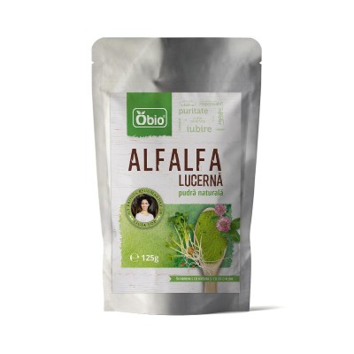 Alfalfa (Lucerna) Pulbere Raw Obio 125gr foto