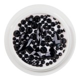 Cumpara ieftin Cristale Unghii LUXORISE, Dazzling Black, LUXORISE Nail Art