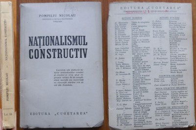 Pompiliu Nicolau, Nationalismul constructiv, 1940, editia 1, antisemita foto