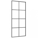 Cumpara ieftin Usa glisanta, negru, 90x205 cm, sticla ESG si aluminiu