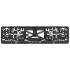 Set suport placute numar inmatriculare auto 3D (fata + spate) Dacia