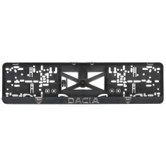 Set suport placute numar inmatriculare auto 3D (fata + spate) Dacia