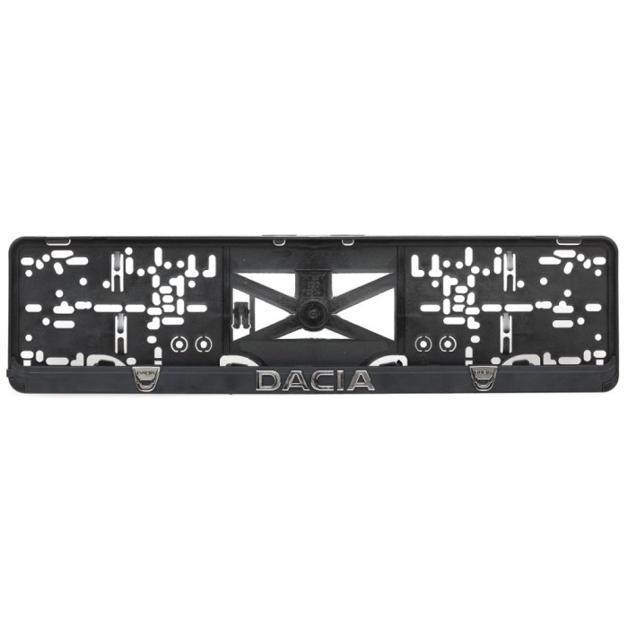 Set suport placute numar inmatriculare auto 3D (fata + spate) Dacia