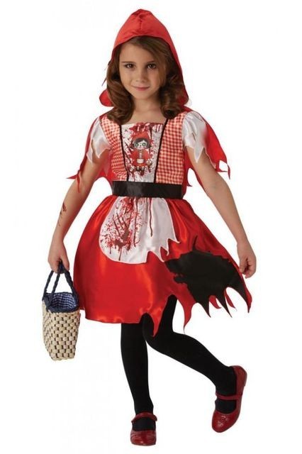 Costum de carnaval - Scufita Rosie infricosatoare M/L Costum de carnaval - Scufita Rosie infricosatoare M/L