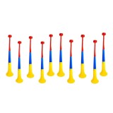 Cumpara ieftin Set 10 Vuvuzele Tricolore Stadion, Petreceri, Meciuri Fotbal, Goarna Plastic Multicolor 60cm, 127dB