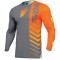 Tricou enduro motocross THOR Prime Analog Charcoal Orange