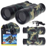 Lornetă de jucărie 12x38 cu mini busolă, focală reglabilă, carcasă plastic, șnur de g&acirc;t