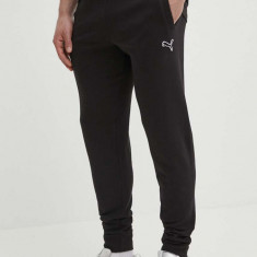 Puma pantaloni de trening din bumbac BETTER ESSENTIALS culoarea negru, cu imprimeu, 675980