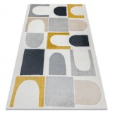 Covor FUSION 0213 alb / galben - Geometric, modern, abstract, 120x170 cm