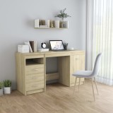 Cumpara ieftin Birou, stejar Sonoma, 140 x 50 x 76 cm, lemn prelucrat