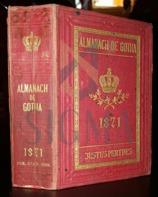 ALMANACH DE GOTHA - 1871 foto