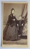 CDV Atelier Romania Botosani Bottusan Johann Bielig batrana cu un copil
