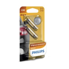 Set 2 becuri C5W 12V Philips Festoon Vision Blister