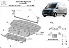 Scut motor metalic Mercedes Sprinter Tractiune Fata 2018-prezent foto