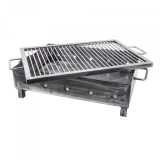 Gratar metalic pe carbuni sita INOX 65x50x35cm Zilan ZTS 5485