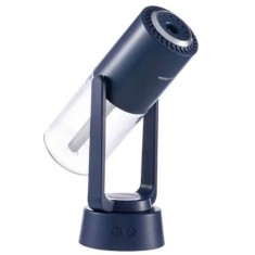 Umidificator Aromaterapie Pro Edman - Autonomie 2 ore, Ultrasonic Portabil, 7 culori LED, Rotatie 120 grade, Acumulator, Rezervor 230ml, Albastru
