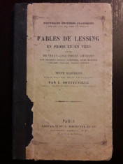 K67 Fabule de Lessing 1851 limba germana foto