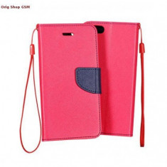 Husa Flip Fancy Sony Xperia E3 D2206 Pink/Blue