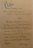 Dimitrie Sturdza , scrisoare olografa catre Lexa von Aehrenthal , circa 1895