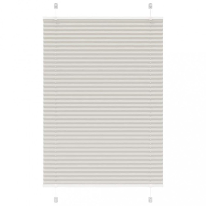 vidaXL Jaluzea plisată gri deschis 85x100cm Lățime țesătură 84,4 cm 4015327