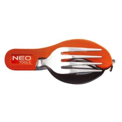 Briceag camping Neo Tools, 4 in 1, 10 cm, husa foto