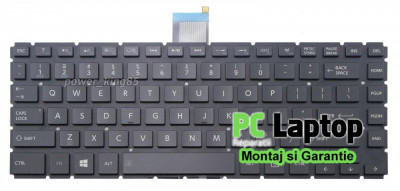 Tastatura Laptop Toshiba C40-C fara rama us iluminata foto