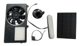Kit accesorii solar pentru casuta de gradina cu ventilator si iluminare