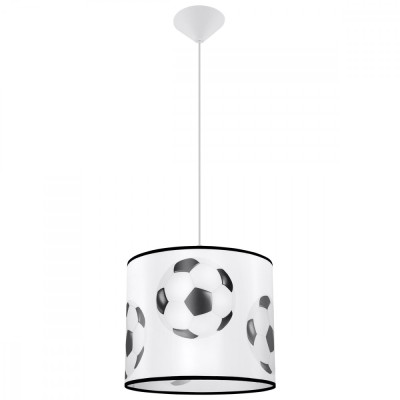 Lampă Suspendată Piłka Alb Negru Pvc 1 Bec Oval Modern De Interior foto