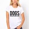 Tricou dama alb - DOGS - S