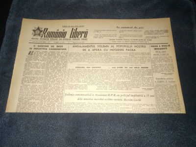 ZIARUL ROMANIA LIBERA 19 IUNIE 1951 foto