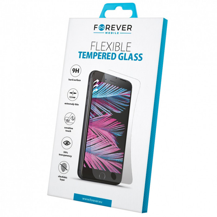 Folie Protectie Ecran Forever pentru Samsung Galaxy A71 A715 / Samsung Galaxy Note 10 Lite N770, Sticla securizata, Flexible