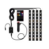 Set 4 benzi LED auto, RGB, functie sonora, telecomanda, Universal