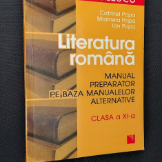 LIMBA ROMANA CLASA A XI A MANUAL PREPARATOR PE BAZA MANUALELOR ALTERNATIVE POPA