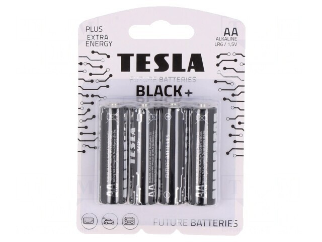 Baterii alcaline AA 1.5V nere&icirc;ncărcabile, pachet 4 buc.