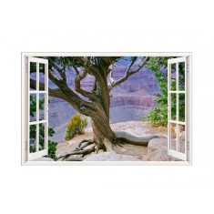 Sticker decorativ, Fereastra 3D, Grand Canyon, 85 cm, 690STK