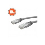 Cablu de rețea UTP, Ethernet Cat 5e, cablu patch internet cu conector RJ45, 10 m