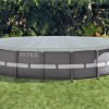 Prelata Piscina Intex Deluxe 549cm Rotunda 28041 Gri/Albastra Protectie UV