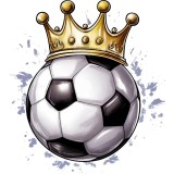 Sticker decorativ, Minge Fotbal, Alb, 8978ST-5