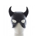 Masca Devil, cu Snur pentru Reglare, Piele Ecologica, Negru