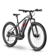 Bicicleta Electrica Raymon HardRay E 3.0 - 27.5 Inch, M, Gri-Rosu Ultimate FactoryBikes