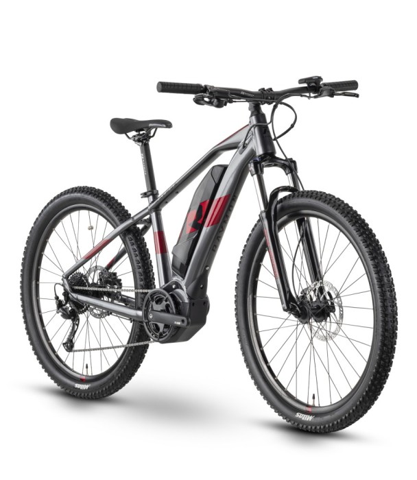 Bicicleta Electrica Raymon HardRay E 3.0 - 27.5 Inch, M, Gri-Rosu Ultimate FactoryBikes