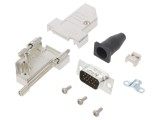 Conector D-Sub 15-Pini Tată 45&deg; Lipire Gold