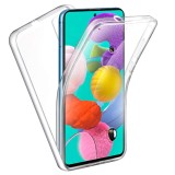 Husa 360 Huawei Y6 2019, Full Protectie Fata Spate, Silicon Transparent, Antishock, Antizgarieturi